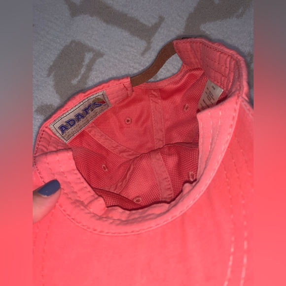 Texas Baseball Hat (Salmon/Coral color) one size fits all - Picture 8 of 9